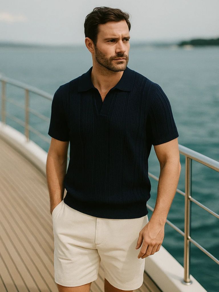 Solenne™ | Polo Testurizzata Avorio