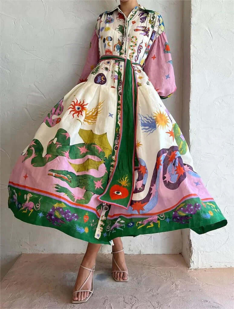 Serena™ | Elegante Abito Maxi Italiano