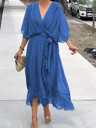 Monica™ | Abito in Chiffon di Seta