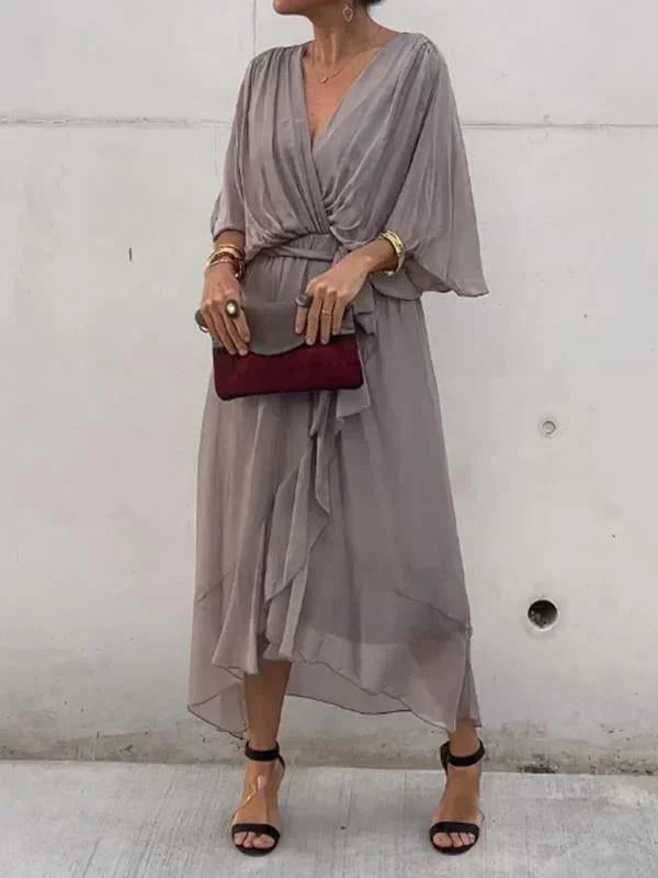 Monica™ | Abito in Chiffon di Seta
