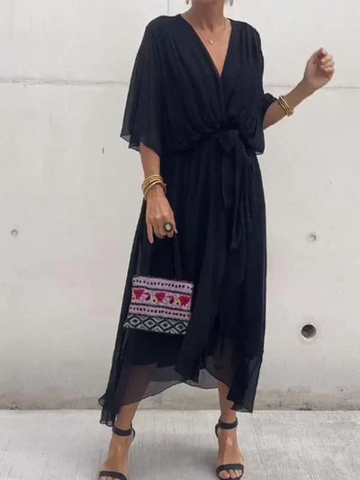 Monica™ | Abito in Chiffon di Seta