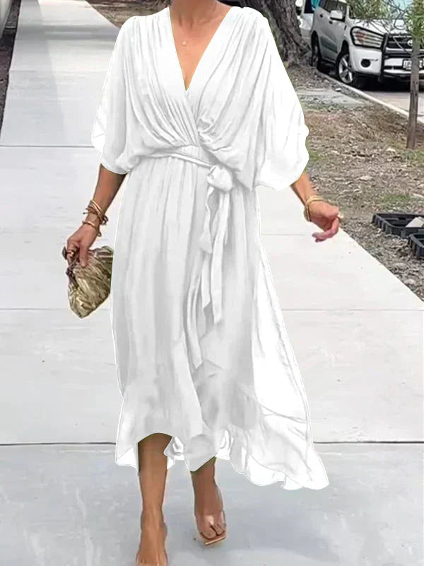 Monica™ | Abito in Chiffon di Seta