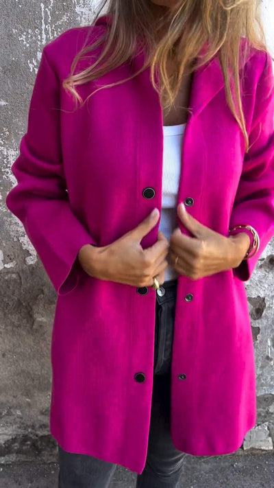 Sofia™ | Giacca Casual con Cappuccio e Bottoni