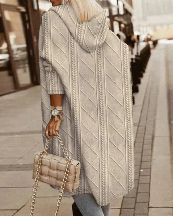 Karolina™ | Cardigan Lungo con Cappuccio