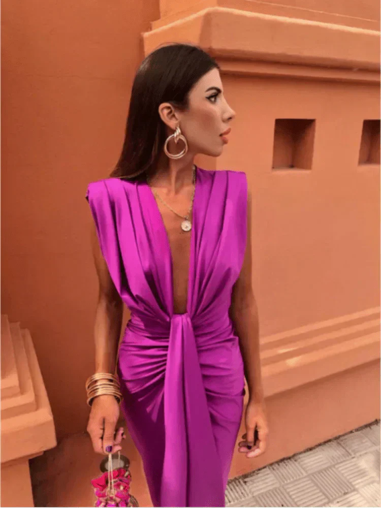 Martina™ | Abito Drappeggiato Elegante