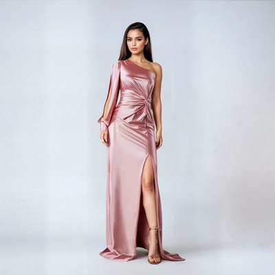 Leila™ | Abito Lungo con Manica Incanto