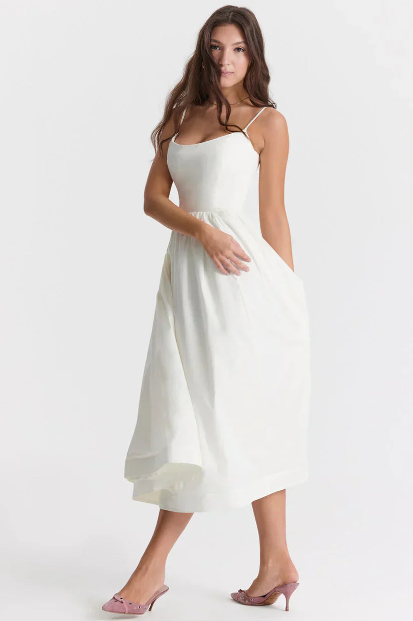 Ludovica™ | Abito Maxi Corallo