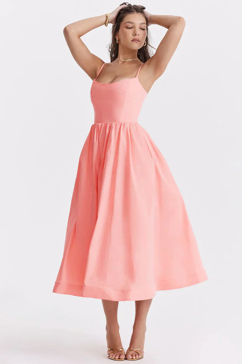 Ludovica™ | Abito Maxi Corallo