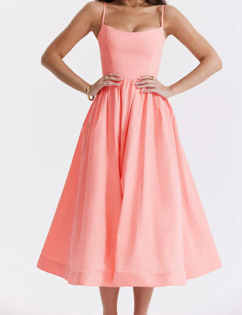 Ludovica™ | Abito Maxi Corallo