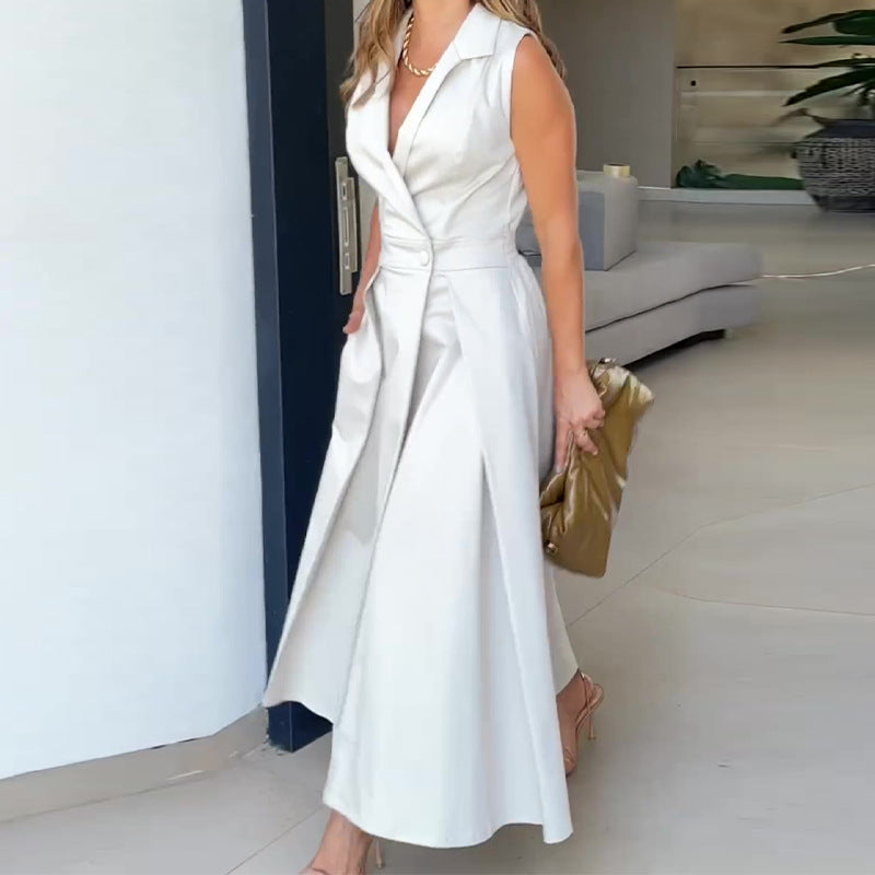 Francesca™ | Abito Midi con Scollatura a V