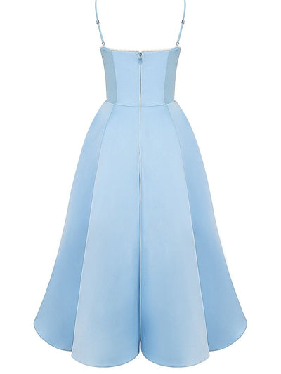 Celeste™ | Abito Midi in Tulle Blu