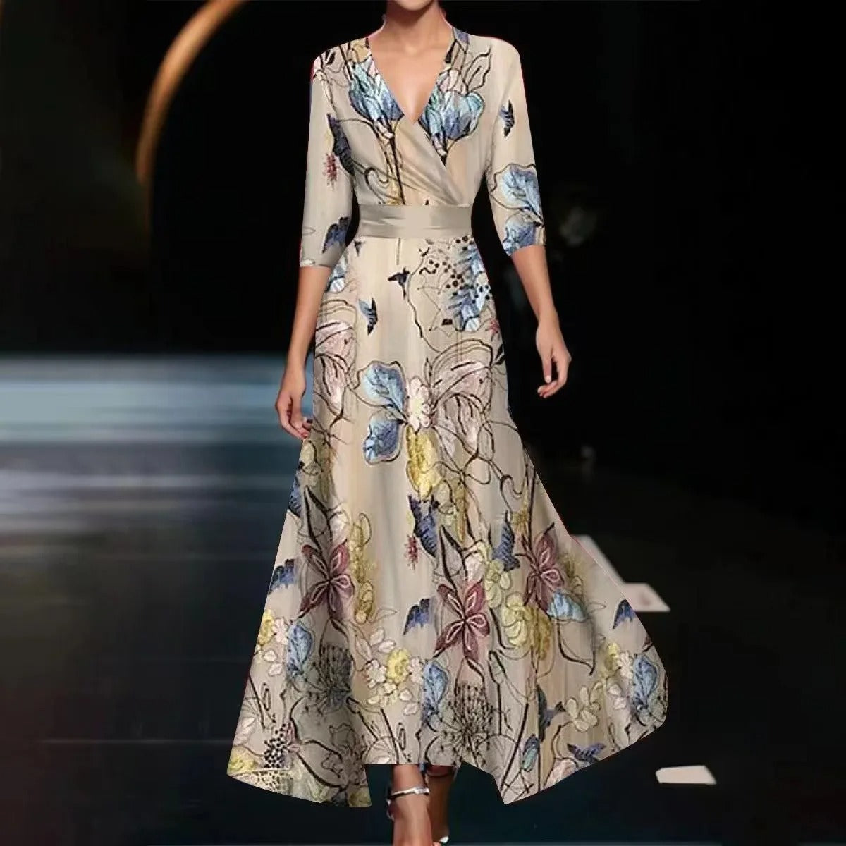 Beatrice™ | Abito floreale chic
