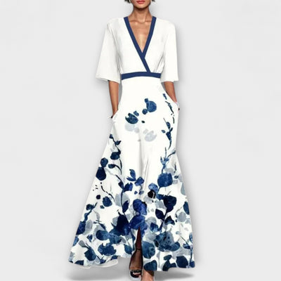 Flavia™ | Elegante Vestito da Donna con Design a Maniche